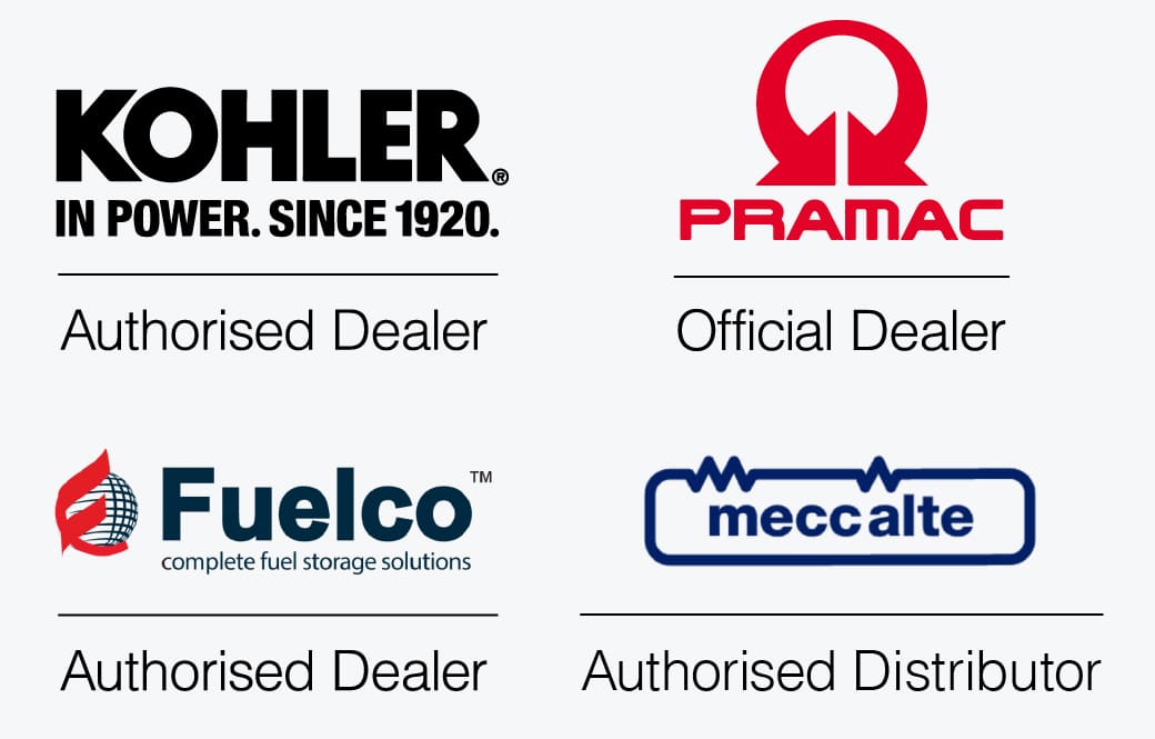 Reactive Generators - Partners with Kohler, Pramac, Fuelco & Mecc Alte.